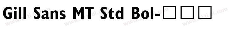 Gill Sans MT Std Bol字体转换